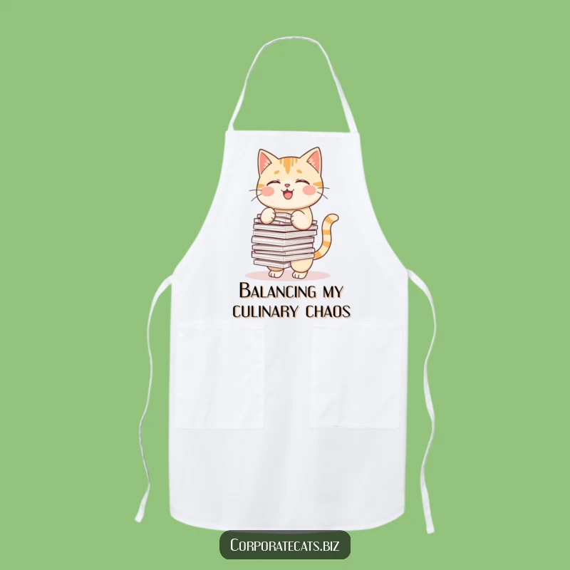Funny Cat Apron: Hilarious Chef's Companion for Kitchen Cat Lovers