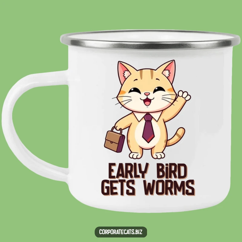 Funny Cat Adventure Mug: Hilarious Travel Mug for Campers, Perfect Outdoor Gift