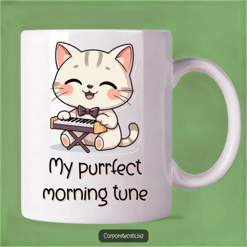 Funny Dapper Cat Pianist Mug: A Hilarious Gift for Music Lovers & Cat Enthusiasts