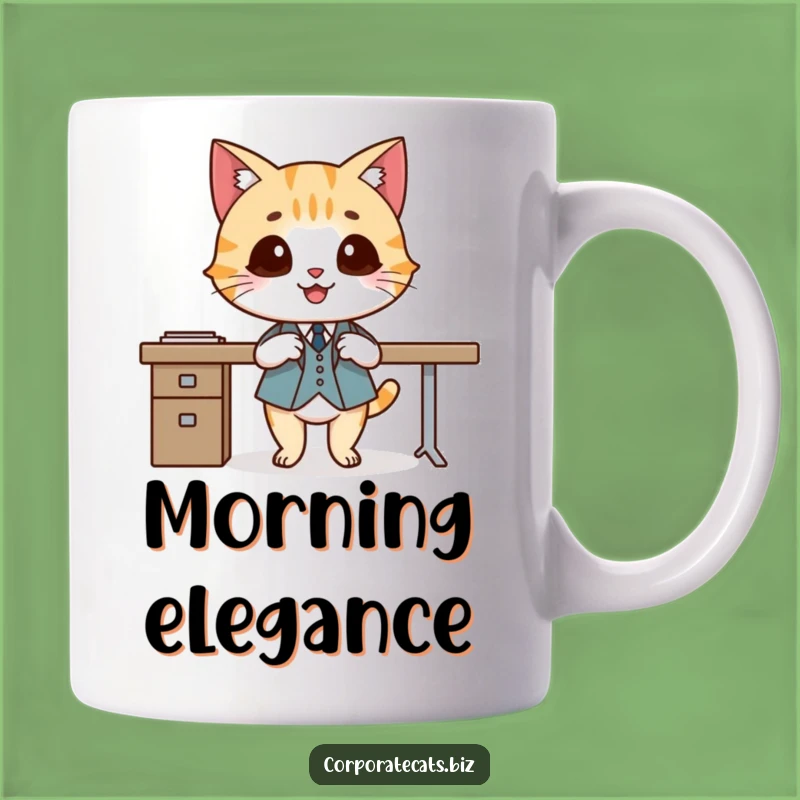 Funny Dapper Cat Mug - Hilarious Sophisticated Gift for Stylish Cat Lovers