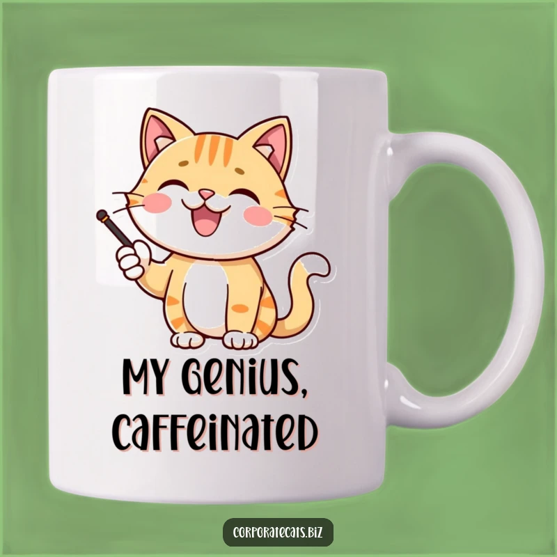 Funny Cat Presentation Mug: Expert Pointer Cat, Perfect Gift for Office Humor