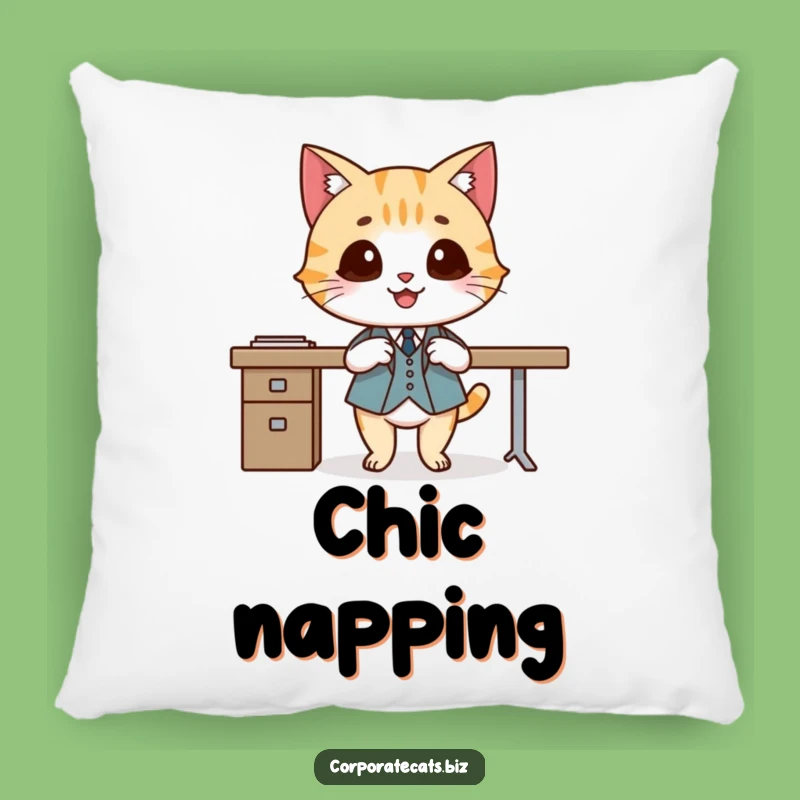 Funny Dapper Cat Pillow - Cozy Comfort and Hilarious Statement Piece