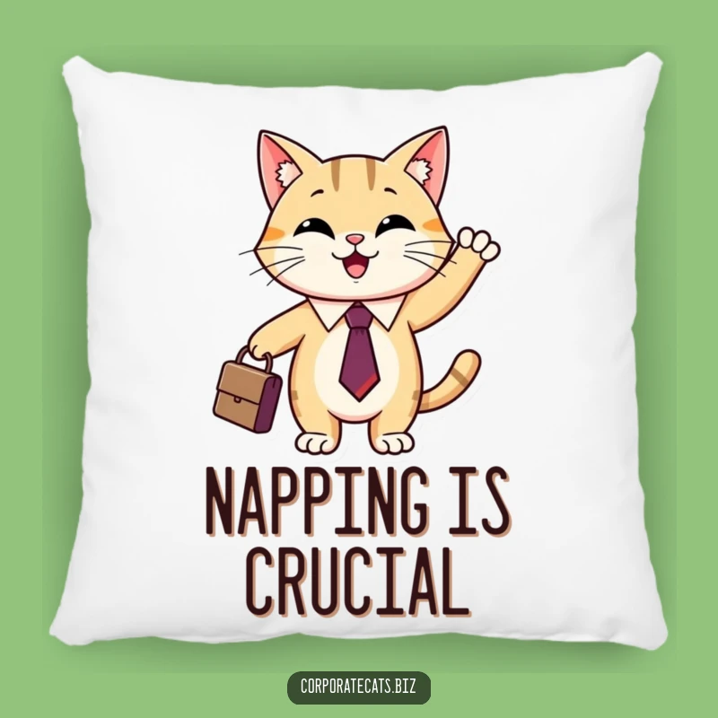 Funny Cat Briefcase Pillow: Cozy & Hilarious Accent Pillow, Perfect Comfy Gift