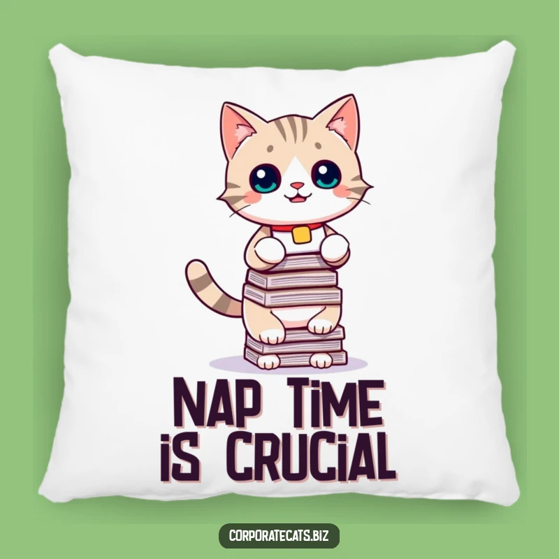 Funny Cat Pillow: Playful Document Stacker Cushion, Comfy & Hilarious Funny Gift