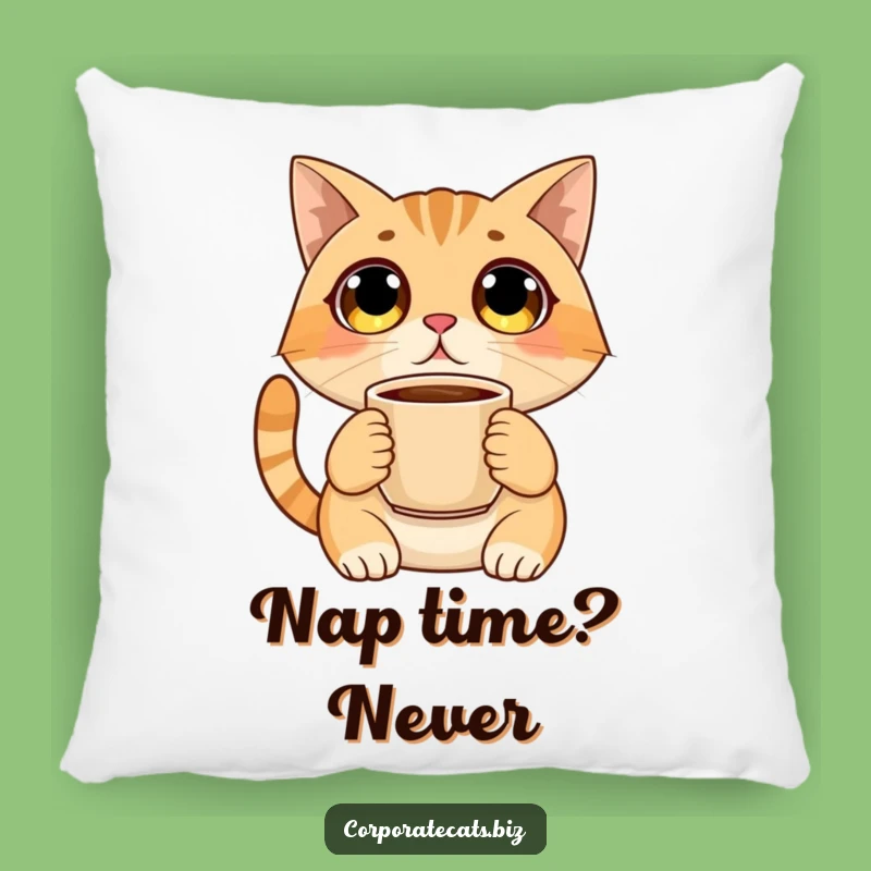 Funny Surprised Cat Pillow - Cozy Wide-Eyed Feline Cushion - Hilarious Accent Decor Gift