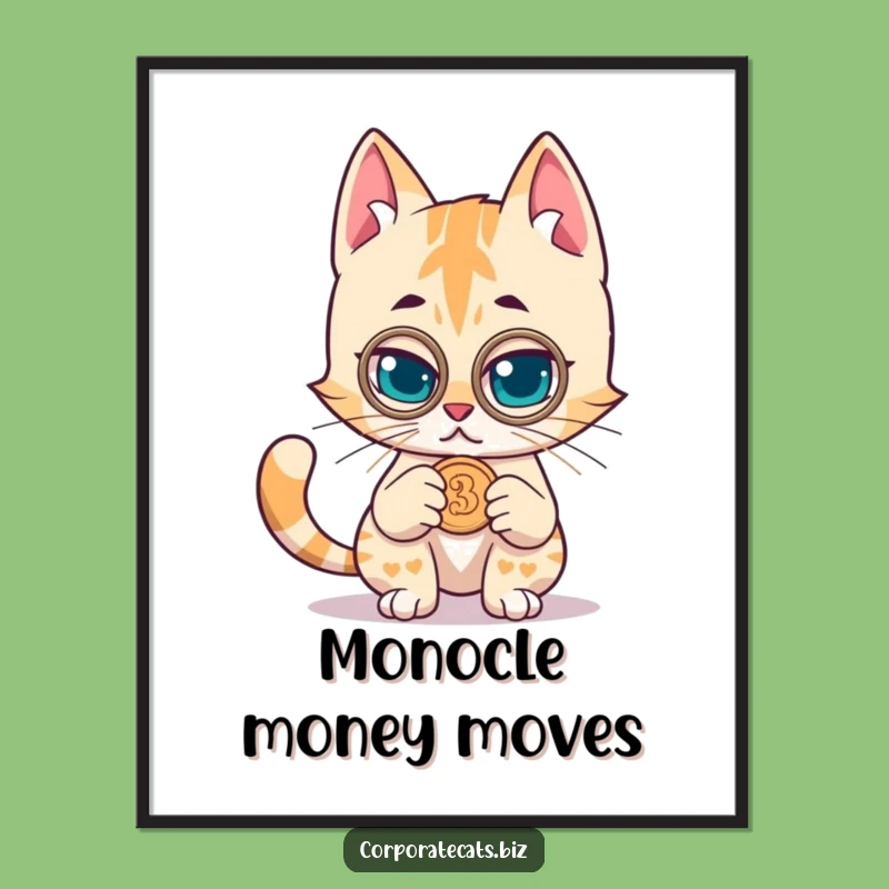 Funny Cat Detective Digital Art: Instant Intrigue and Humor for Your Walls