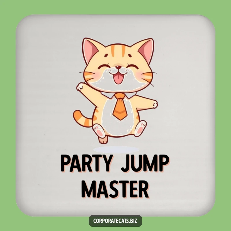 Funny Playful Cat Tie Jump Coaster: Protect Surfaces with Hilarious Action