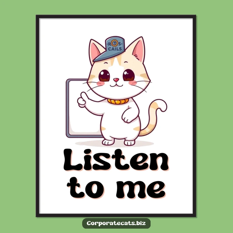 Funny Boss Cat Poster - Inspirational and Hilarious Wall Art for Your Office