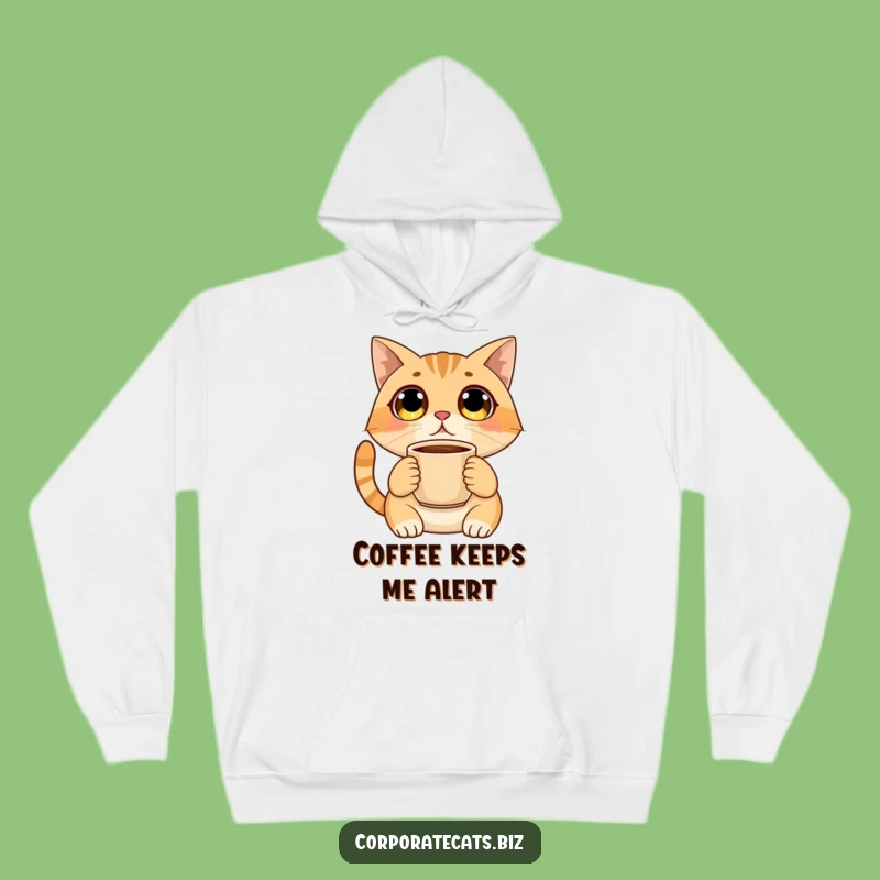 Funny Surprised Cat Hoodie - Cozy Wide-Eyed Feline Wear - Hilarious Winter Gift Idea