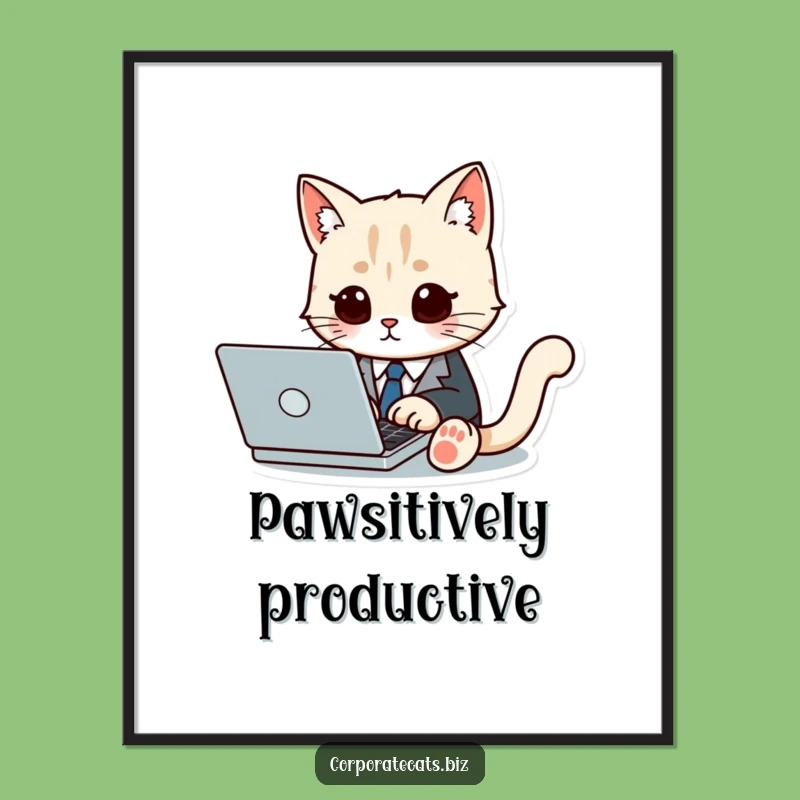 Funny Free Printable Cat Wall Art: Dapper Suited Feline Downloadable Decor