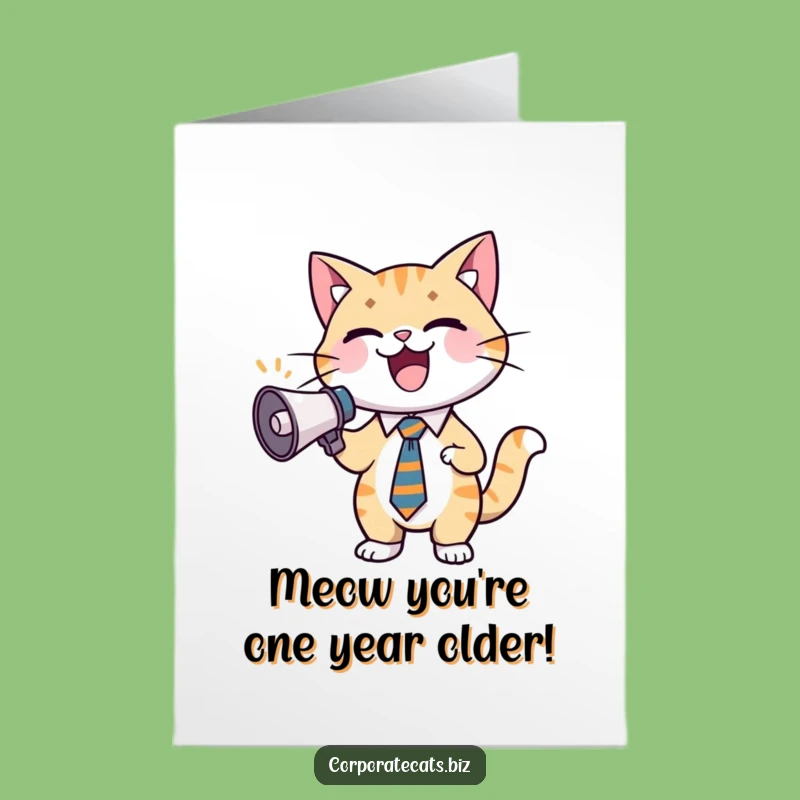 Free Printable Birthday Card: Funny Cat Cheerleader, Your Go-To Downloadable Gift!