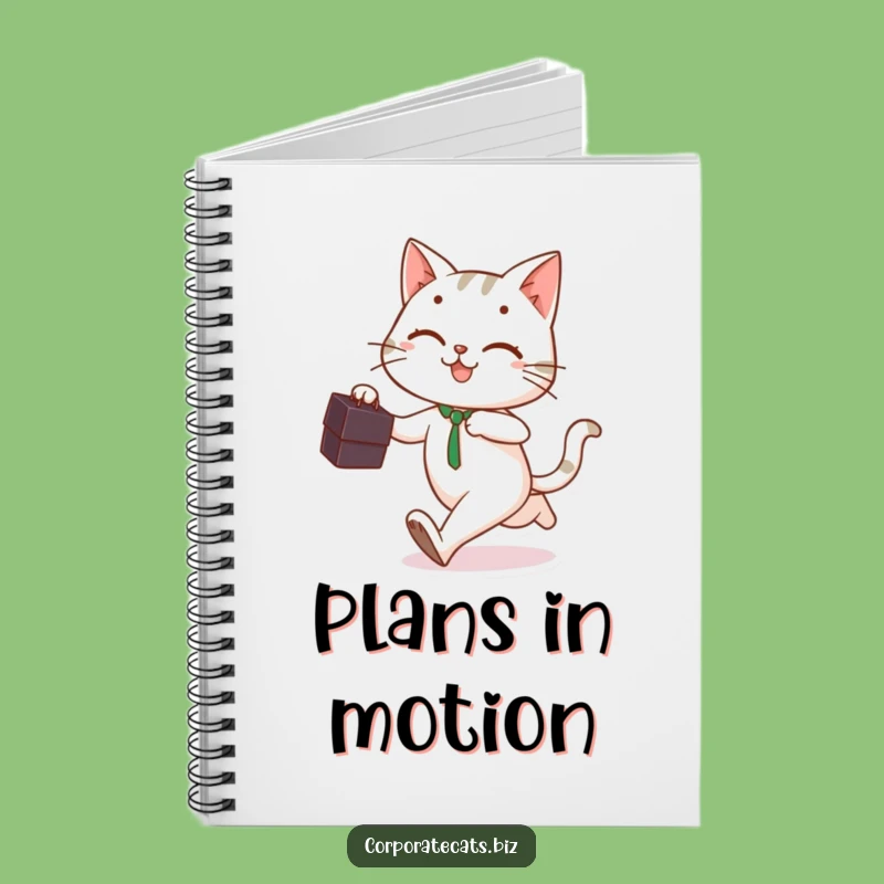 Funny Cat Business Notebook: Jot Down Ideas While Always On The Go