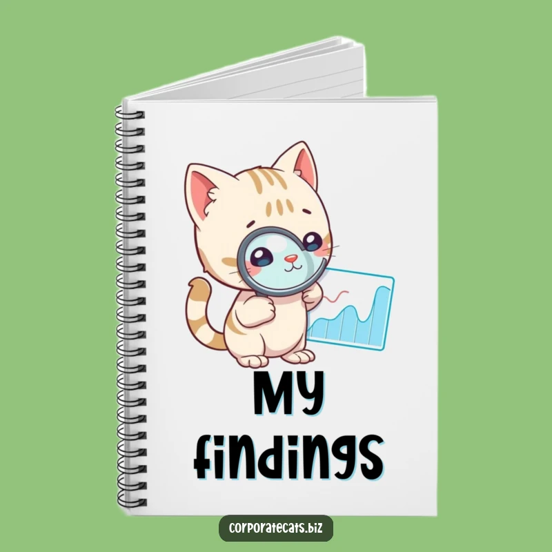 Funny Curious Cat Notebook - Solve Mysteries, Take Notes