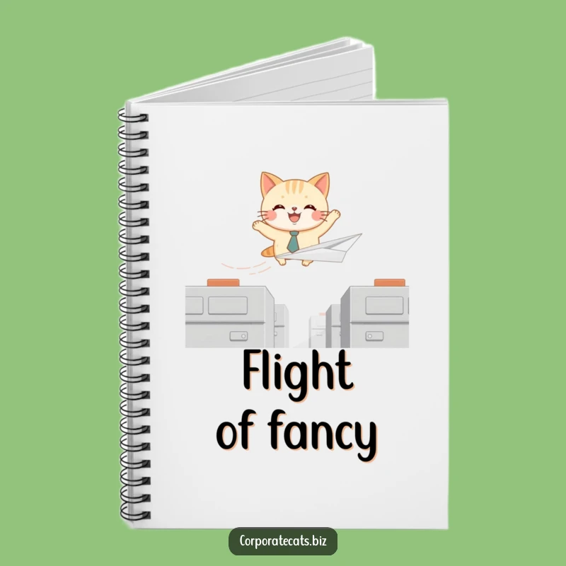 Funny Paper Airplane Cat Notebook - Hilarious Journal for Adventures and Ideas