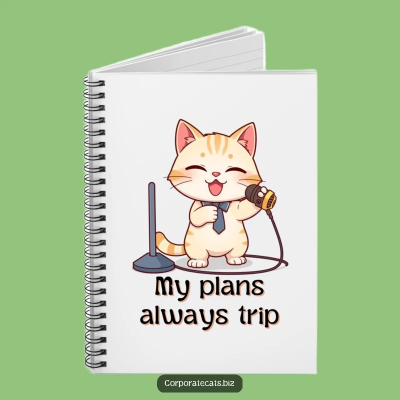 Funny Cat Presenter Notebook: Jot Down Your Speech (Carefully!) - Great Funny Gift!