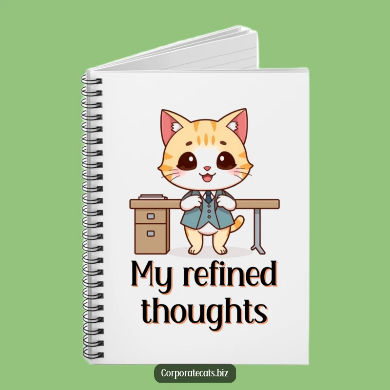 Funny Dapper Cat Notebook - Hilarious Journal for Elegant Ideas