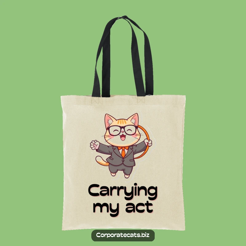 Funny Cat Circus Tote Bag: Carry Your Audacity with Style!