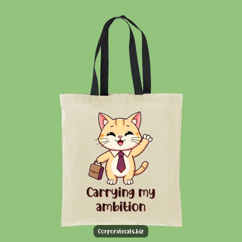 Funny Briefcase Cat Tote Bag: Hilarious Office Cat Accessory, Perfect Shopping Gift