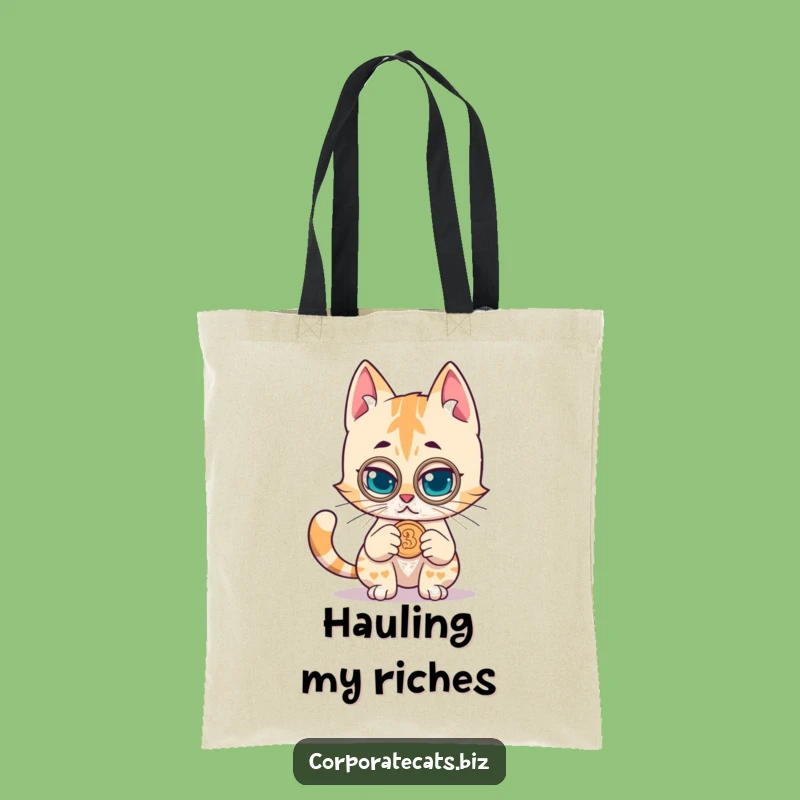 Funny Cat Detective Tote Bag: Carry Your Findings with Feline Sophistication