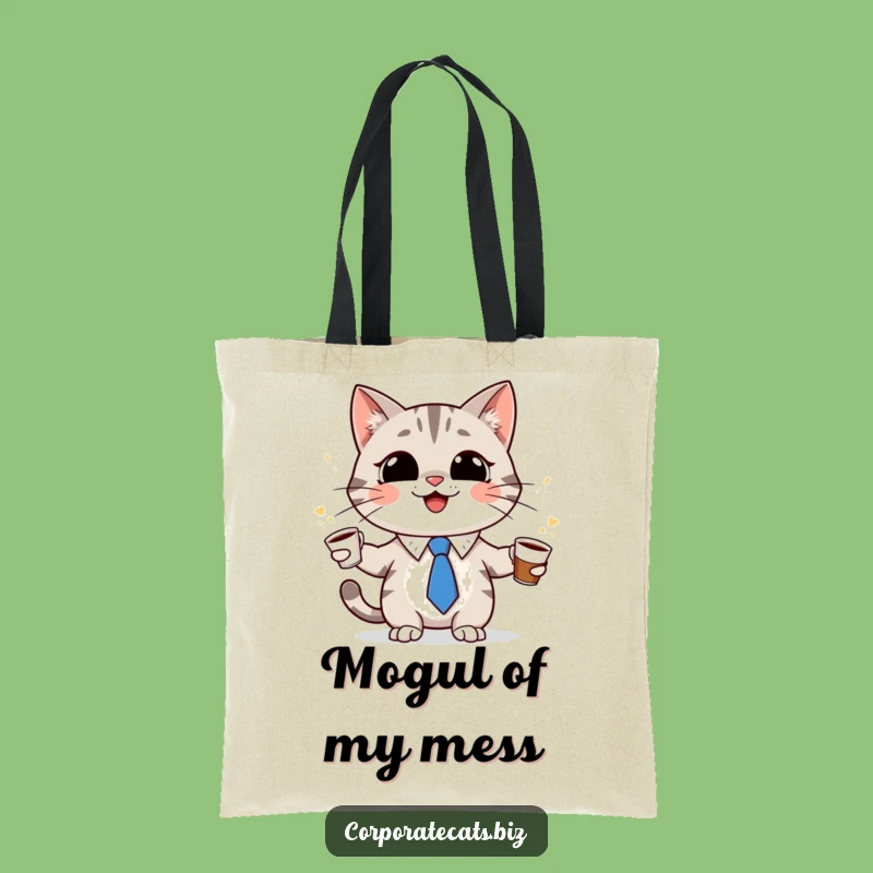 Funny Cat Juggling Tote Bag: Carry Your Coffee Chaos in Style